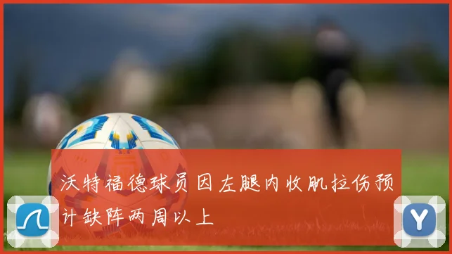 沃特福德球员因左腿内收肌拉伤预计缺阵两周以上